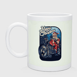 Кружка керамическая Santa Biker, цвет: фосфор