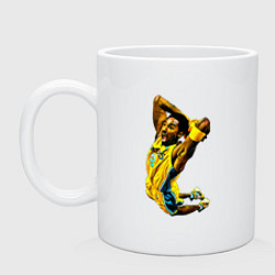 Кружка керамическая Kobe Bryant dunk, цвет: белый