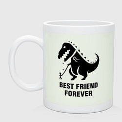 Кружка керамическая Godzilla best friend, цвет: фосфор