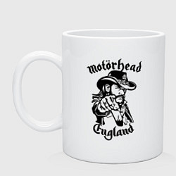 Кружка керамическая Motorhead - Лемми, цвет: белый