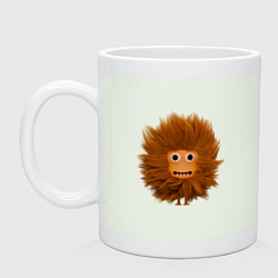 Кружка керамическая Funny cartoon monster, цвет: фосфор