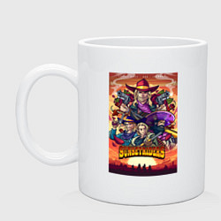 Кружка керамическая Sunsetriders, цвет: белый
