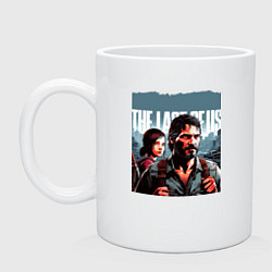 Кружка керамическая The last of us - Joel and Ellie adventure, цвет: белый