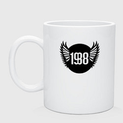 Кружка керамическая Крылатый 1988, цвет: белый