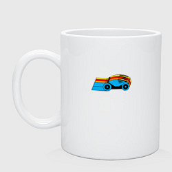 Кружка керамическая Tron motorbike, цвет: белый