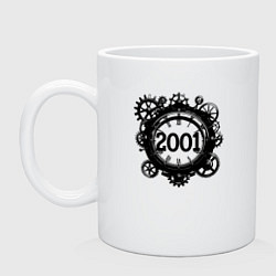 Кружка керамическая Механический вектор 2001, цвет: белый