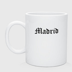 Кружка керамическая Madrid is the capital of Spain, цвет: белый