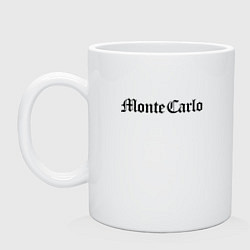 Кружка керамическая Monte Carlo - Monaco, цвет: белый