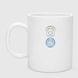 Кружка керамическая Морячок, цвет: белый