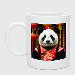 Кружка керамическая Императорская панда, цвет: белый
