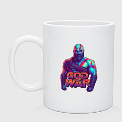 Кружка керамическая God of war Кратос, цвет: белый