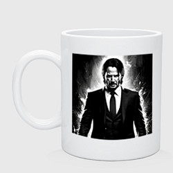 Кружка керамическая Киану, цвет: белый