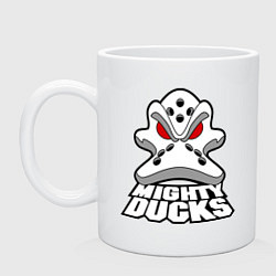 Кружка керамическая HC Anaheim Ducks, цвет: белый