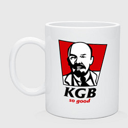 Кружка керамическая KGB: So Good, цвет: белый