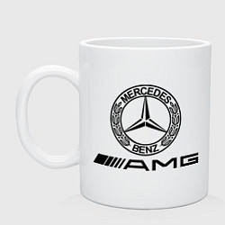 Кружка керамическая AMG, цвет: белый