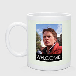 Кружка керамическая Welcome to the future, цвет: фосфор