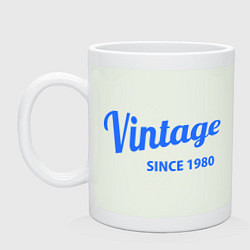 Кружка керамическая Vintage (since 1980), цвет: фосфор