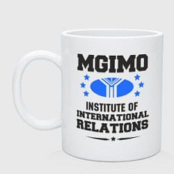 Кружка керамическая MGIMO Institute, цвет: белый