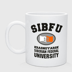 Кружка керамическая SUBFU University, цвет: белый