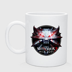 Кружка керамическая The Witcher 3, цвет: белый