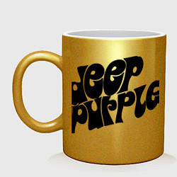 Кружка керамическая Deep Purple, цвет: золотой