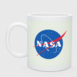 Кружка керамическая NASA: Logo, цвет: фосфор