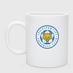 Кружка керамическая Leicester City FC, цвет: белый