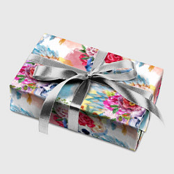 Бумага для упаковки Цветы и бабочки 5, цвет: 3D-принт — фото 2