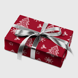 Бумага для упаковки Новогодний узор, цвет: 3D-принт — фото 2