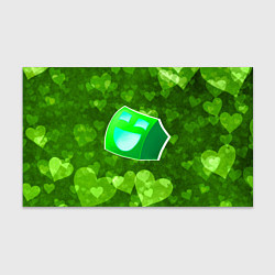 Бумага для упаковки Geometry Dash: Green Love Z, цвет: 3D-принт