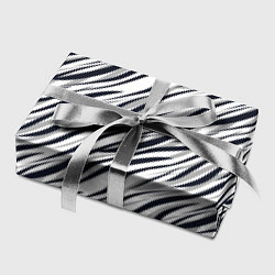 Бумага для упаковки Черно-белый полосатый тигровый, цвет: 3D-принт — фото 2