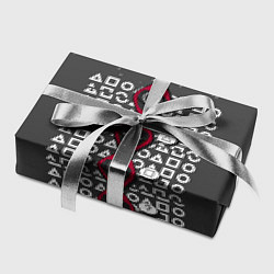 Бумага для упаковки Игра в кальмара: Кто крест?, цвет: 3D-принт — фото 2