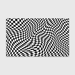 Бумага для упаковки Черно-белая клетка Black and white squares, цвет: 3D-принт