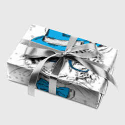 Бумага для упаковки Белый тигр в синей шляпе, цвет: 3D-принт — фото 2