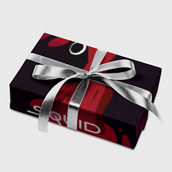Бумага для упаковки Игра в кальмара Red Black, цвет: 3D-принт — фото 2