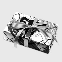 Бумага для упаковки Чёрный клевер бык за решеткой, цвет: 3D-принт — фото 2