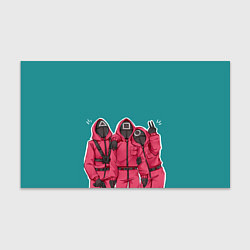 Бумага для упаковки Игра в кальмара Персонажи, цвет: 3D-принт