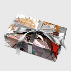 Бумага для упаковки Люмин и Тарталья на фоне манги, цвет: 3D-принт — фото 2