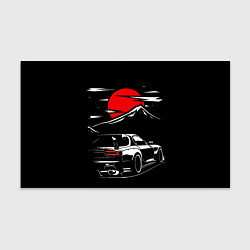 Бумага для упаковки MAZDA RX 7 Мазда при свете красной луны, цвет: 3D-принт