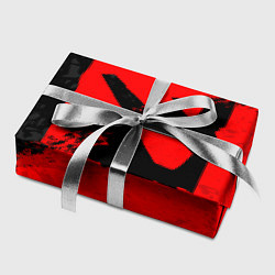 Бумага для упаковки DOTA 2 RED BLACK LOGO, БРЫЗГИ КРАСОК, цвет: 3D-принт — фото 2