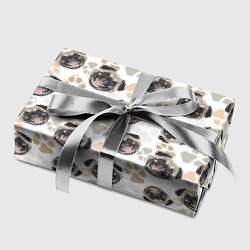 Бумага для упаковки Собака Мопс Pug, цвет: 3D-принт — фото 2
