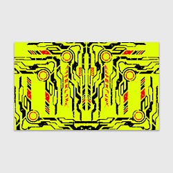 Бумага для упаковки Cyberpunk 2077 YELLOW, цвет: 3D-принт