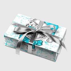 Бумага для упаковки Зимний Тигр в шарфе, цвет: 3D-принт — фото 2