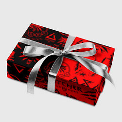 Бумага для упаковки THE WITCHER LOGOBOMBING BLACK RED, цвет: 3D-принт — фото 2