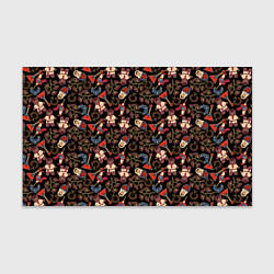 Бумага для упаковки Россия паттерн темный, цвет: 3D-принт