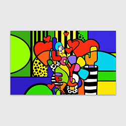 Бумага для упаковки Romero Britto - love you, цвет: 3D-принт