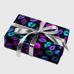 Бумага для упаковки Неоновые поцелуи, цвет: 3D-принт — фото 2