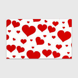Бумага для упаковки Красные сердечки Heart, цвет: 3D-принт