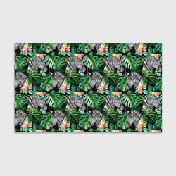 Бумага для упаковки Зебра и листья, цвет: 3D-принт