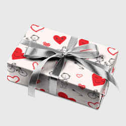Бумага для упаковки Романтические сердечки, цвет: 3D-принт — фото 2
